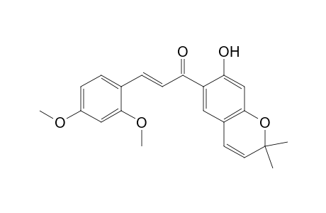 3-(2,4-DIMETHOXYPHENYL)-1-(2,2-DIMETHYL-7-HYDROXY-2H-1-BENZOPYRAN-6-YL)-2-PROPEN-1-ONE