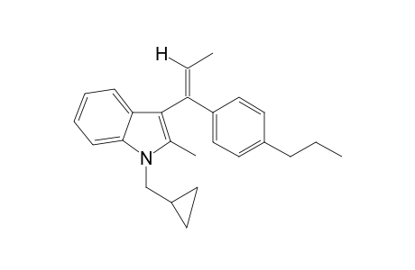 2-Methyl-1-cyclopropylmethyl-3-(1-(4-propylphenyl)-1-propen-1-yl)1H-indole II