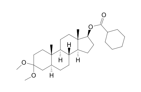 5α-Androstan-3,3-dimethoxy-17β-ol hexahydrobenzoate