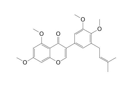 TETRAMETHYLGLYCYRRHISOFLAVONE