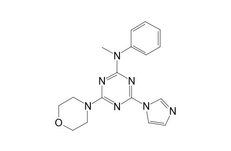 1,3,5-triazin-2-amine, 4-(1H-imidazol-1-yl)-N-methyl-6-(4-morpholinyl)-N-phenyl-