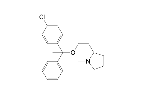 2-(2-[1-(4-Chlorophenyl)-1-phenylethoxy]ethyl)-1-methylpyrrolidine