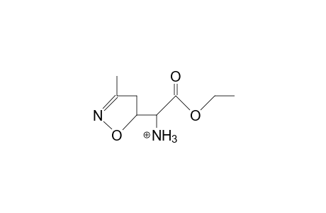 threo-Ammonium-(3-methyl-4,5-dihydro-isoxazol-5- yl)-acetic acid, ethyl ester cation