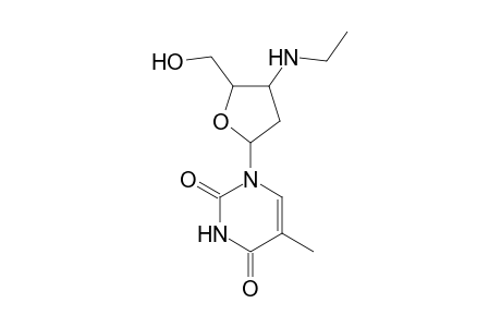 1-[4-(ethylamino)-5-(hydroxymethyl)-2-oxolanyl]-5-methylpyrimidine-2,4-dione