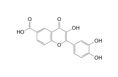 2-(3,4-dihydroxyphenyl)-3-hydroxy-4-oxo-4H-1-benzopyran-6-carboxylic acid