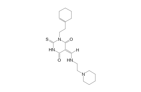 (5E)-1-[2-(1-cyclohexen-1-yl)ethyl]-5-({[2-(1-piperidinyl)ethyl]amino}methylene)-2-thioxodihydro-4,6(1H,5H)-pyrimidinedione