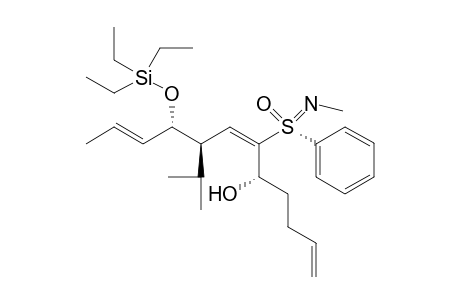 (5S,6E,8R,9S,10E)-8-isopropyl-6-[(S)-N-methyl-S-phenyl-sulfonimidoyl)]-9-(triethylsilyloxy)dodeca-1,6,10-trien-5-ol