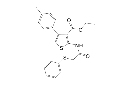 Ethyl 4-(4-methylphenyl)-2-([(phenylsulfanyl)acetyl]amino)-3-thiophenecarboxylate