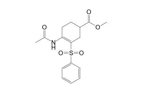 Methyl 4-acetamido-3-phenylsulfonylcyclohex-3-enecarboxylate