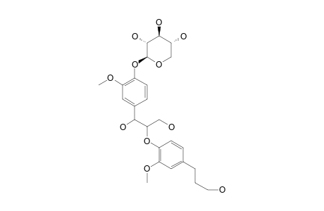 1-(4'-HYDROXY-3'-METHOXYPHENYL)-2-[4''-(3-HYDROXYPROPYL)-2''-METHOXYPHENOXY]-1,3-PROPANDIOL_4'-O-BETA-D-XYLOPYRANOSIDE)