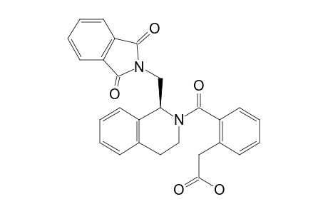 (S)-2-(2-{1-[(1,3-Dioxoisoindolin-2-yl)methyl]-1,2,3,4-tetrahydroisoquinoline-2-carbonyl}phenyl)acetic acid (?)