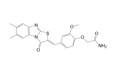 acetamide, 2-[4-[(Z)-(6,7-dimethyl-3-oxothiazolo[3,2-a]benzimidazol-2(3H)-ylidene)methyl]-2-methoxyphenoxy]-