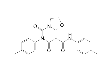 5,7-dioxo-2,3,6,7-tetrahydro-6-p-tolyl-5H-oxazolo[3,2-c]pyrimidine-8-carboxy-p-toluidide