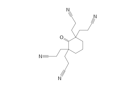 2-oxo-1,1,3,3-cyclohexanetetrapropionitrile