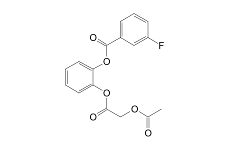 1,2-Benzenediol, o-acetoxyacetyl-o'-(3-fluorobenzoyl)-