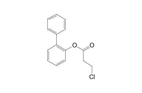 3-Chloropropionic acid, 2-biphenyl ester