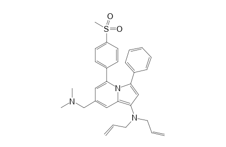 N,N-Diallyl-7-[(dimethylamino)methyl]-5-[4-(methylsulfonyl)phenyl]-3-phenylindolizin-1-amine