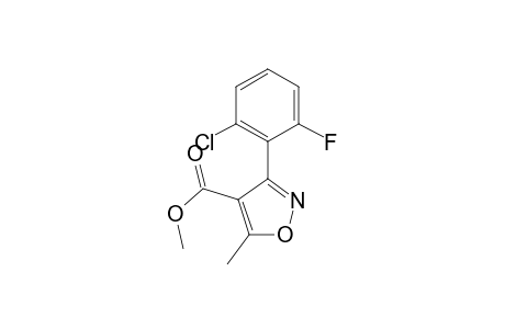 4-Isoxazolecarboxylic acid, 3-(2-chloro-6-fluorophenyl)-5-methyl-, methyl ester