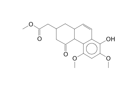 (8-Hydroxy-5,7-dimethoxy-4-oxo-1,2,3,4,4a,10a-hexahydrophenanthren-2-yl)acetic acid, methyl ester