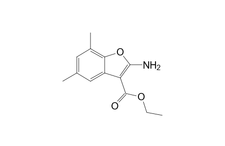 Ethyl 2-amino-5,7-dimethyl-1-benzofuran-3-carboxylate