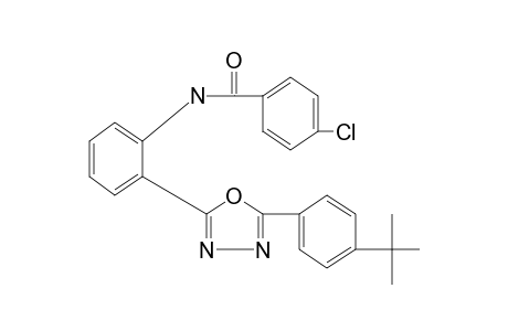 2'-[5-(p-butylphenyl)-1,3,4-oxadiazol-2-yl]-4-chlorobenzanilide