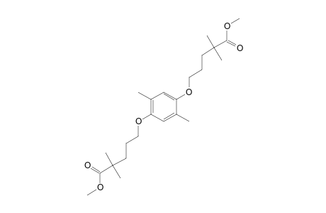 5,5'-[(2,5-dimethyl-p-phenylene)dioxy]bis[2,2-dimethylvaleric acid] dimethyl ester