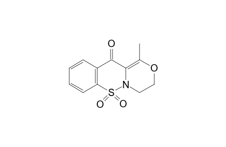 3,4-dihydro-1-methyl-11H-[1,4]oxazino[4,3-b][1,2]benzothiazin-11-one, 6,6-dioxide