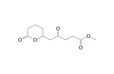 4-keto-5-(6-ketotetrahydropyran-2-yl)valeric acid methyl ester