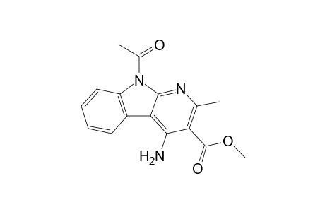 Methyl 9-acetyl-4-amino-2-methyl-9H-pyrido[2,3-b]indole-3-carboxylate