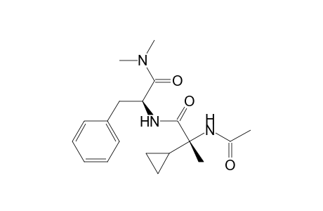 N(2)-[(R)-N(2)-ACETYL-2-CYCLOPROPYLALANYL]-L-PHENYLALANINE-DIMETHYLAMIDE