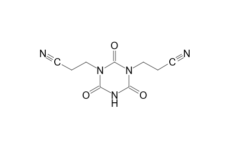 dihydro-2,4,6-trioxo-s-triazine-1,3(2H,4H)-dipropionitrile