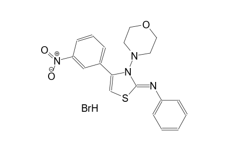 N-((2Z)-3-(4-morpholinyl)-4-(3-nitrophenyl)-1,3-thiazol-2(3H)-ylidene)aniline hydrobromide