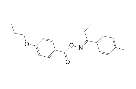 (1E)-1-(4-methylphenyl)-1-propanone O-(4-propoxybenzoyl)oxime