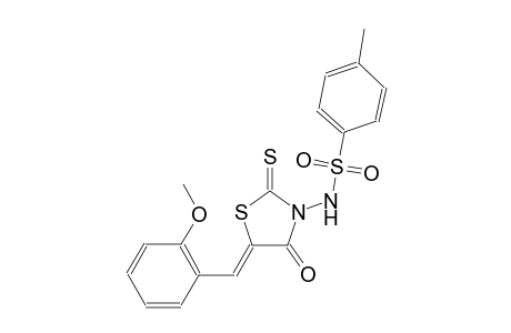 N-[(5Z)-5-(2-methoxybenzylidene)-4-oxo-2-thioxo-1,3-thiazolidin-3-yl]-4-methylbenzenesulfonamide
