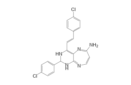 6-Amino-2,3-dihydro-2-(4"-chlorophenyl)-4-(4'-chlorostyryl)-1H-pyrimido[4,5-b]-[1,4]diazepine