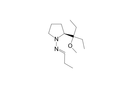 (2S)-2-(1-ethyl-1-methoxypropyl)-N-[(E)-propylidene]-1-pyrrolidinamine