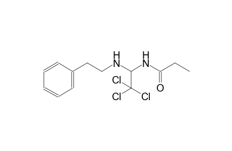 N-{2,2,2-trichloro-1-[(2-phenylethyl)amino]ethyl}propanamide