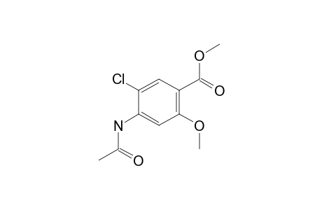 4-acetamido-5-chloro-o-anisic acid, methyl ester