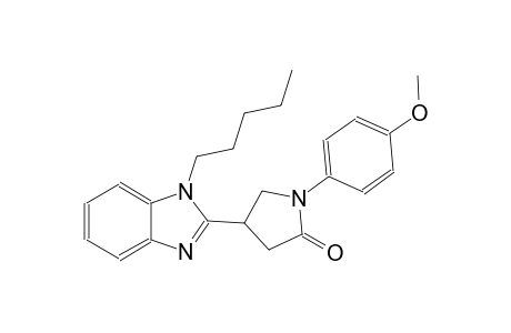 1-(4-methoxyphenyl)-4-(1-pentyl-1H-benzimidazol-2-yl)-2-pyrrolidinone
