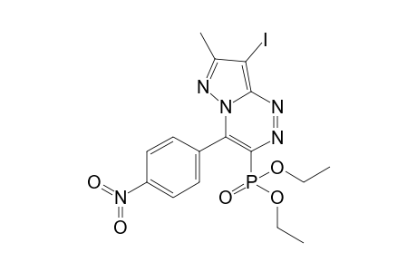 8-IODO-7-METHYL-4-(4'-NITROPHENYL)-PYRAZOLO-[3,2-C]-[1,2,4]-TRIAZIN-3-YL-PHOSPHONIC-ACID-DIETHYLESTER