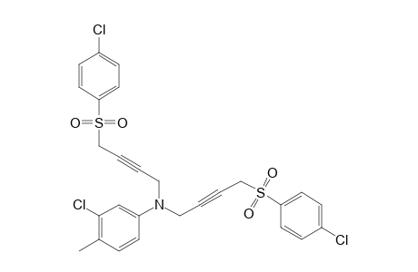 N,N-bis{4-[(p-chlorophenyl)sulfonyl]-2-butynyl}-3-chloro-p-toluidine