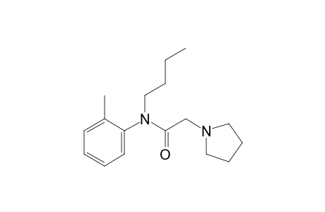 N-butyl-1-pyrrolidineaceto-o-toluidide