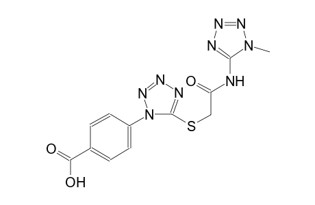 benzoic acid, 4-[5-[[2-[(1-methyl-1H-tetrazol-5-yl)amino]-2-oxoethyl]thio]-1H-tetrazol-1-yl]-