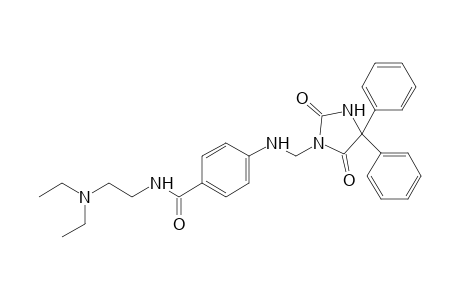 N-[2-(diethylamino)ethyl]-p-[[(2,5-dioxo-4,4-diphenyl-1-imidazolidinyl)methyl]amino]benzamide