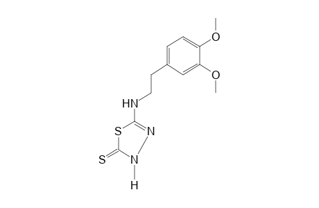 2-[(3,4-dimethoxyphenethyl)amino-delta^2-1,3,4-thiadiazoline-5-thione