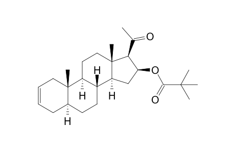 Pregnane-2,3-en-20-oxo-16S-pivalate