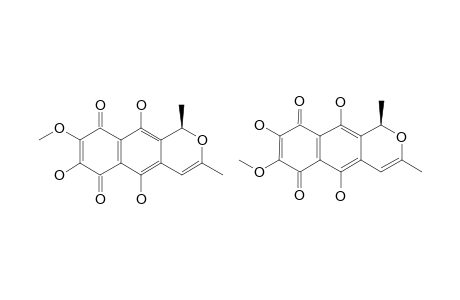 VENTILOQUINONE-O;5,7/8,10-TRIHYDROXY-8/7-METHOXY-6,9-DIHYDRO-1H-NAPHTHO-[2,3-C]-PYRAN-6,9-QUINONE