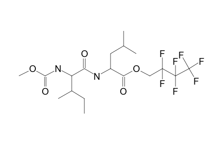 L-Isoleucyl-L-leucine-, N-methoxycarbonyl-, 2,2,3,3,4,4,4-heptafluorobutyl ester