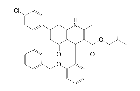 isobutyl 4-[2-(benzyloxy)phenyl]-7-(4-chlorophenyl)-2-methyl-5-oxo-1,4,5,6,7,8-hexahydro-3-quinolinecarboxylate