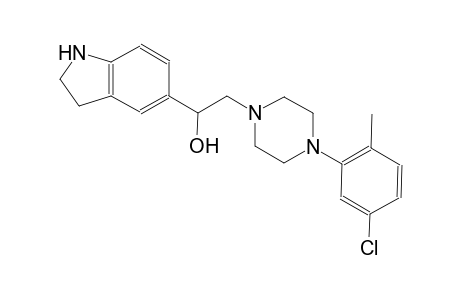 1H-indole-5-methanol, alpha-[[4-(5-chloro-2-methylphenyl)-1-piperazinyl]methyl]-2,3-dihydro-